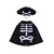 Gordy the Goose Skeleton Pirate Costume - Fits 7" Tabletop Goose