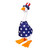 Gordy the Goose USA Patriotic Outfit - Fits 7" Tabletop Goose