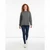 Oversized Lightweight Raglan Mock Neck Sweatshirt