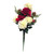 Red & Ivory Carnation Bush with Pinecones, Holly & Berries