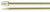 Susan Bates Silvalume Single Point Knitting Needles 10" Size 10 - Light Yellow