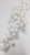 24" Glitter Cluster Berry Spike Pick - White