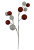 11" Glitter Ball Pick - Red & White
