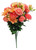 36" Peach Dahlia, Mum, & Rose Mixed Bush