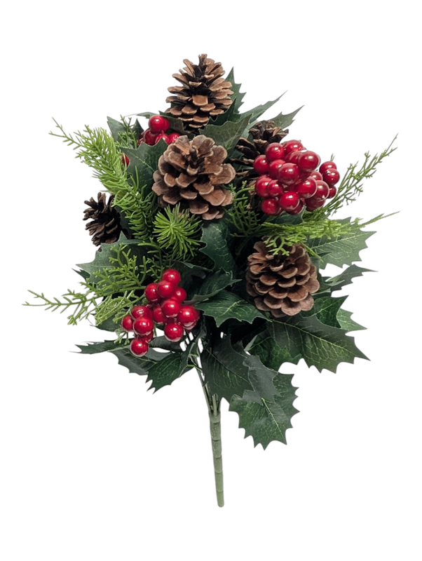 Pinecone Berry Bush - Choose Your Bush: Pinecones W/ or W/out Gold Glitter Pinecone Berry Bush - Choose Your Bush: Pinecones W/ or W/out Gold Glitter