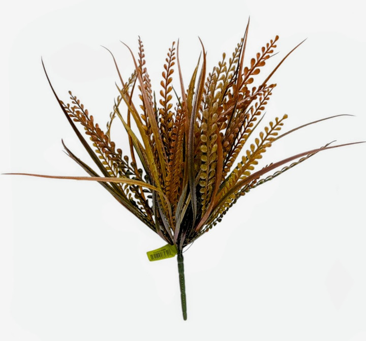 Orange Brown Beaded Mixed Grass Bush