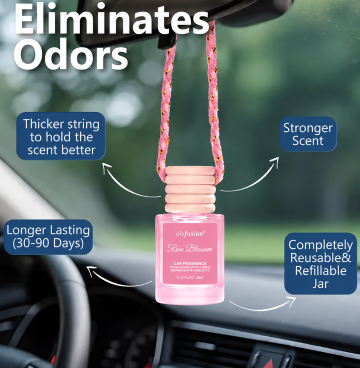 TikTok Viral Hanging Car Diffuser | Rose Blossom Scent