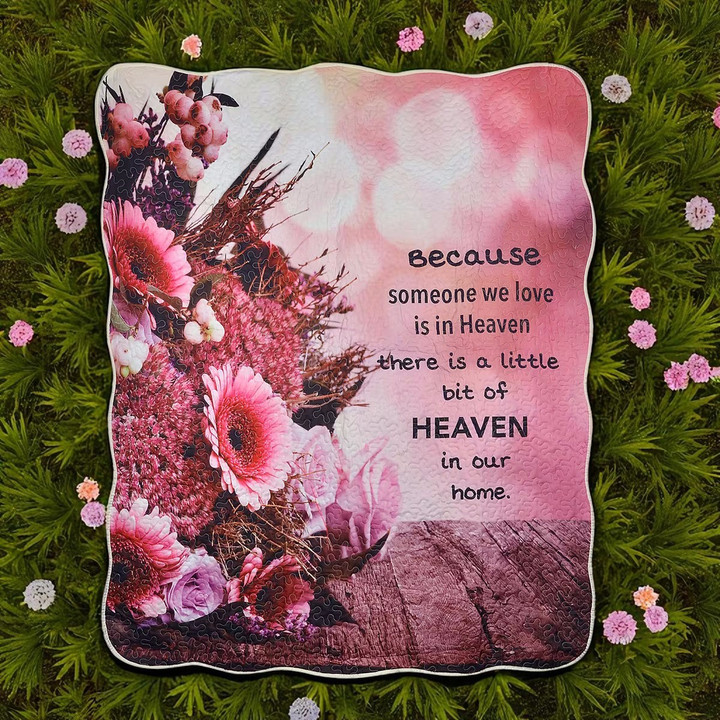 50" x 60" Inspirational Quilted Throw - Floral Heaven