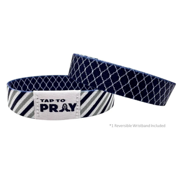 Tap To Pray™ Reversible Wristbands - Graphite & Ink