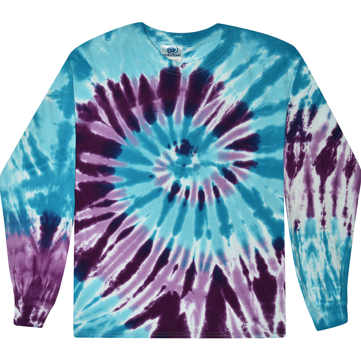 Colortone Tie-Dye Long Sleeve T-Shirt - BARBADOS