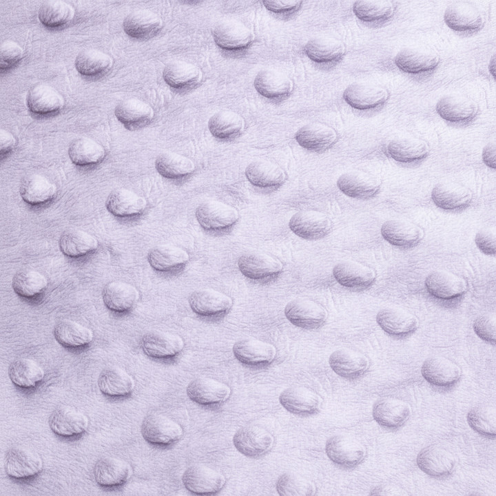 Minky Dot Fabric - 100% Polyester Snuggle Bumps | Super Soft LAVENDER