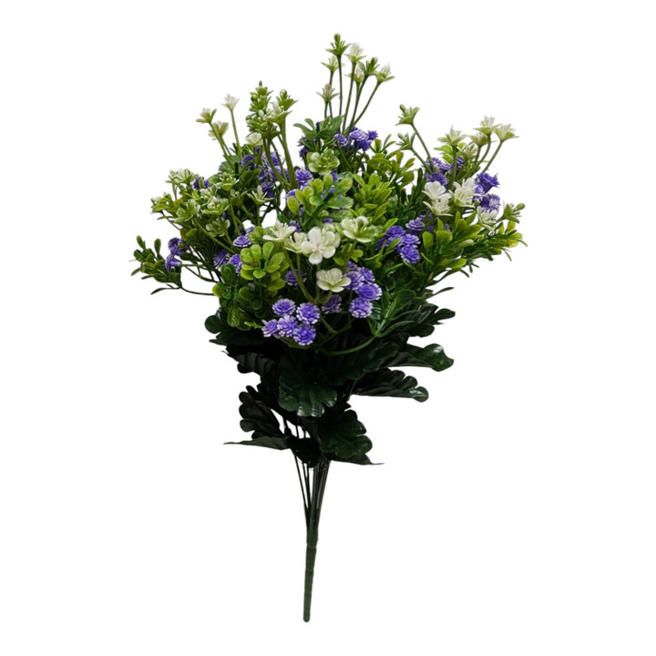 Purple and White Baby's Breath Wildflower Filler Bush