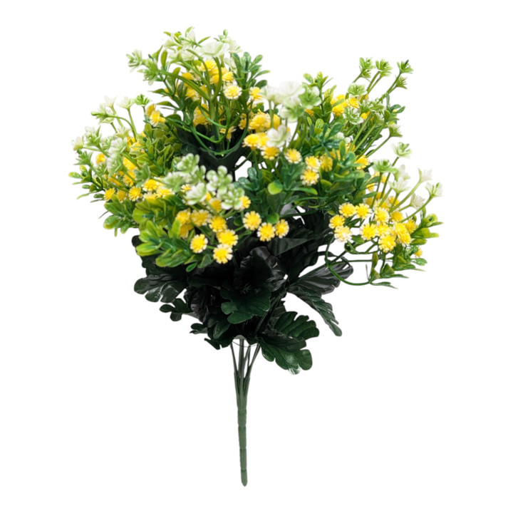Yellow and White Baby's Breath Wildflower Filler Bush