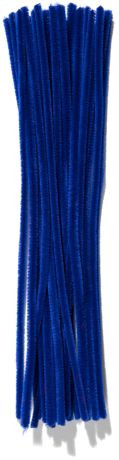DARK BLUE Premium 25-Count Chenille Stems - 6mm x 12"