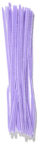 LAVENDER Premium 25-Count Chenille Stems - 6mm x 12"