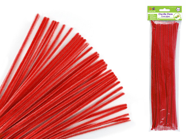 RED Premium 40-Count Chenille Stems - 6mm x 12"