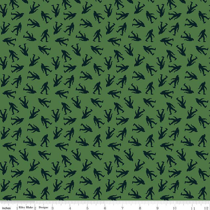 OFFICIALLY LICENSED Bigfoot Toss Green Fabric - Legends of the National Parks 