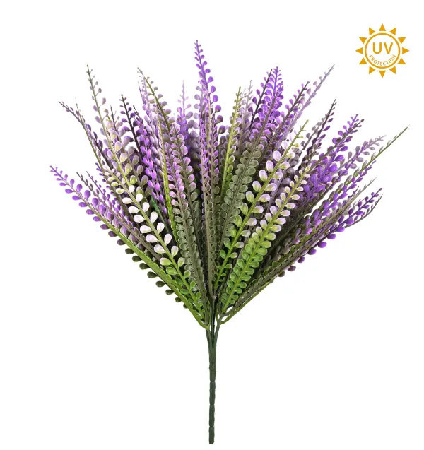 16" Purple Bead Grass Bush (UV)