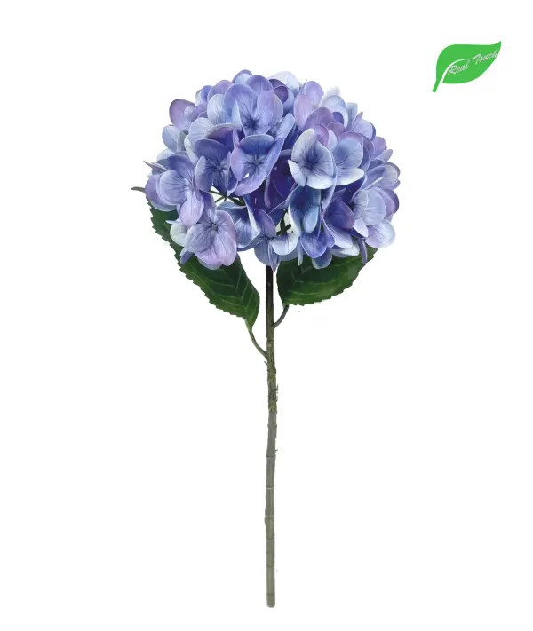 22" Blue/Lavender Hydrangea Stem (Real Touch)