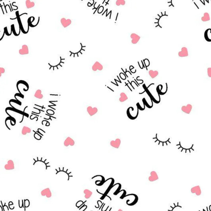 Baby Dreams Soft Cotton Flannel: I Woke Up This Cute Nursery Fabric
