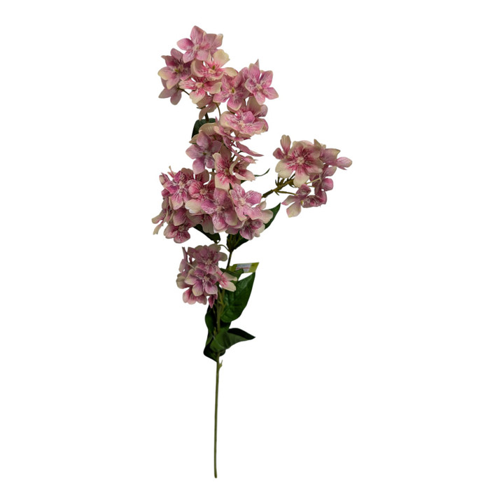 27" Watercolor Mauve & Cream Lilac Floral Spray