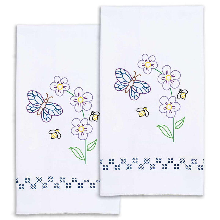 Bees & Butterfly Decorative Hand Towels