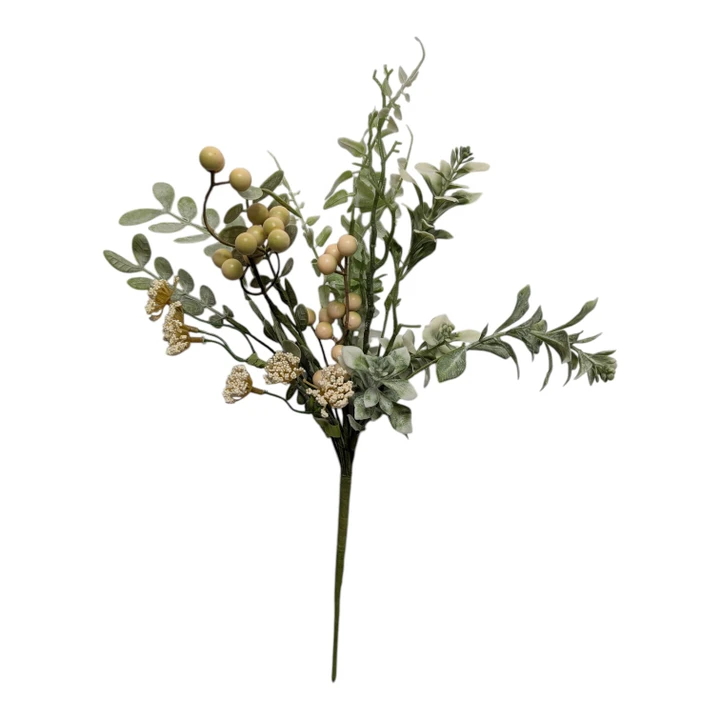 Sage Eucalyptus with Cream Berries Pick