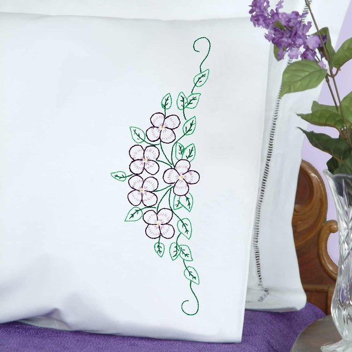 Forget Me Knots Perle Edge Pillowcases