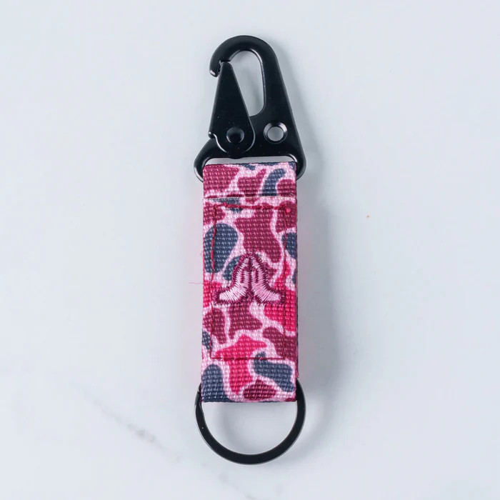 Tap To Pray™ - Tactical Carabiner Keychain - Pink Camo