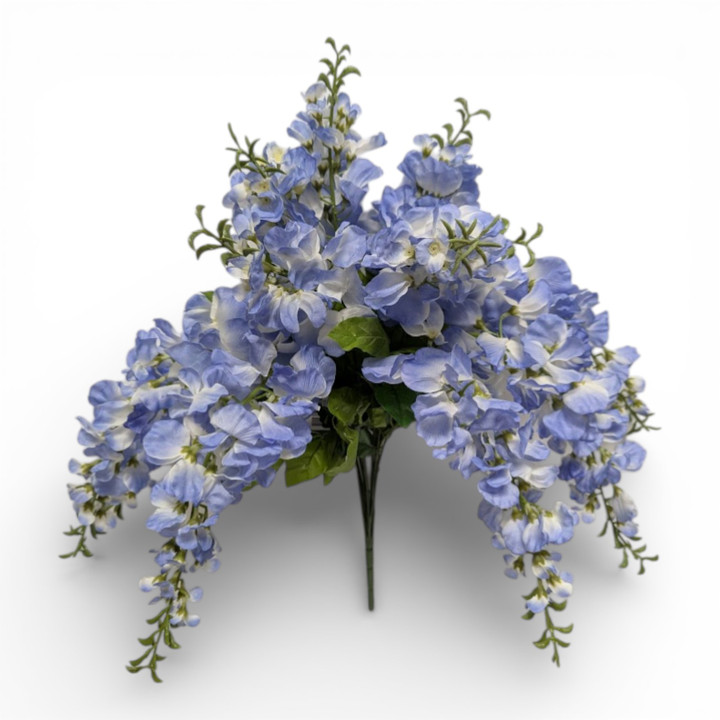 27" Periwinkle Cascading Wisteria Bush (Blue)