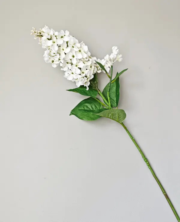 30.5" Lilac Stem - Silk Spring Floral Accent - Cream