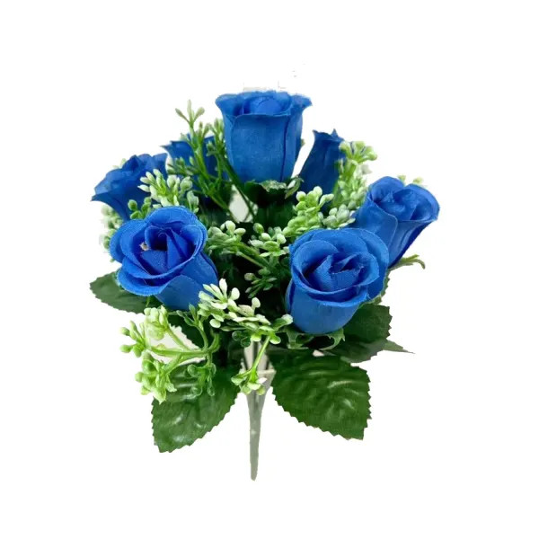 9" Small Blue Rose Bush