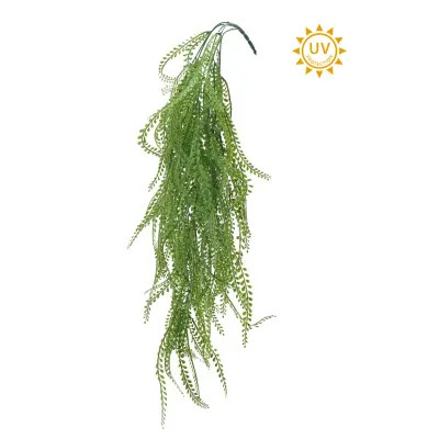 34.5" Bead Grass Hanging Plant ~ 2-Tone Green