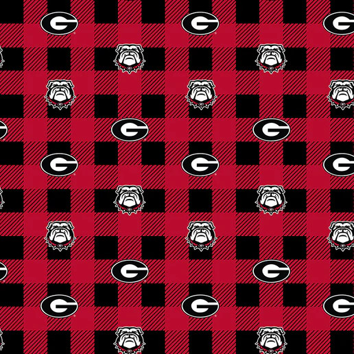 Official Licensed University of Georgia Buffalo Plaid Fleece
