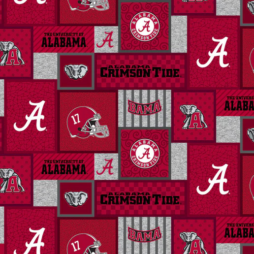 Official Licensed University of Alabama College Patch Fleece