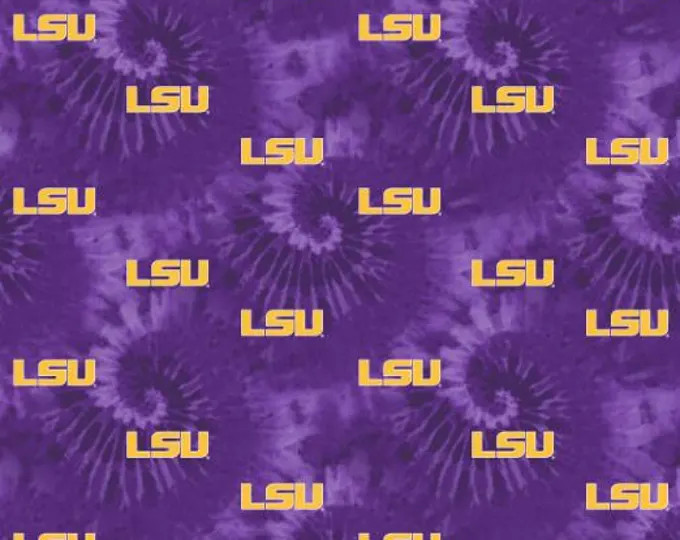 Official Licensed Louisiana State University Cotton Fabric