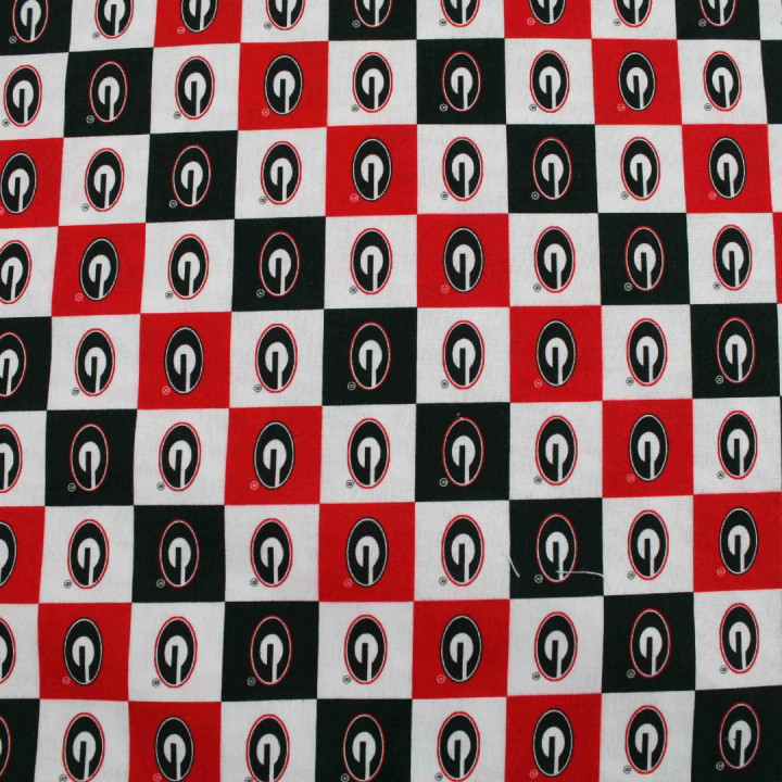 Official Licensed University of Georgia Bulldogs Collegiate Check Fabric