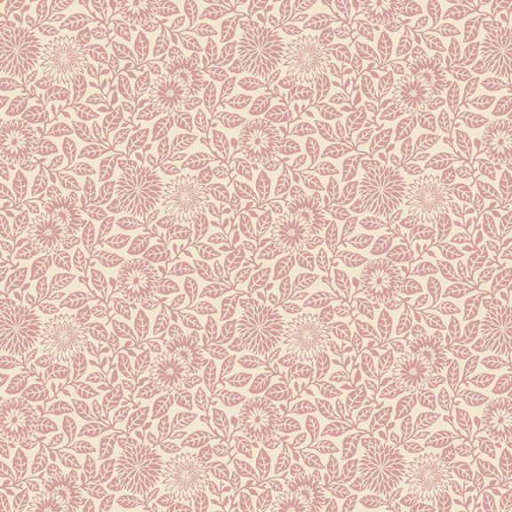 Smithsonian Wild Flowers Flower Field in Pink – 100% Cotton