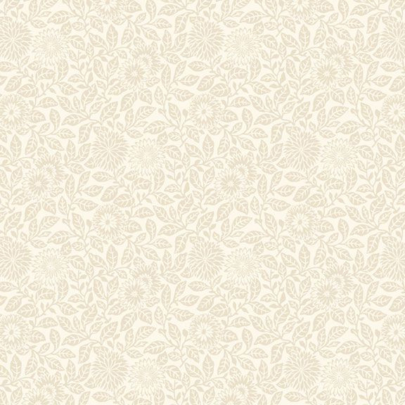 Smithsonian Wild Flowers Flower Field in Cream – 100% Cotton
