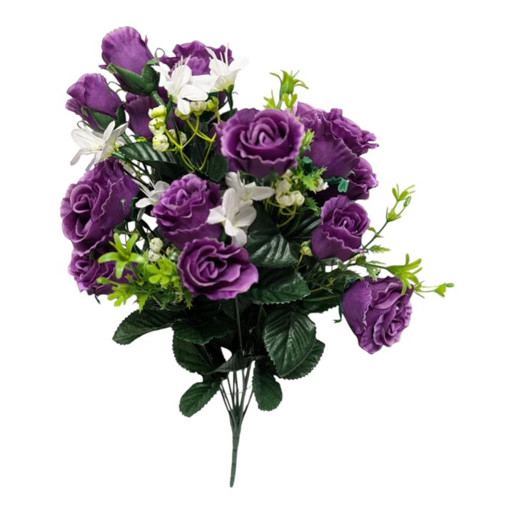 Purple Mini Buds Rose Bush