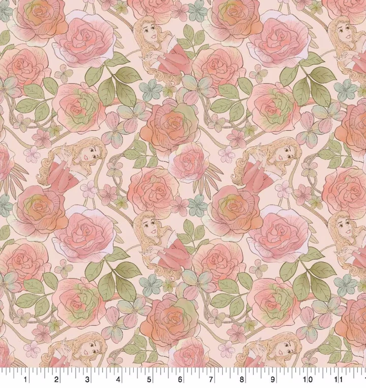 OFFICIALLY LICENSED Disney Sleeping Beauty Aurora Floral Roses