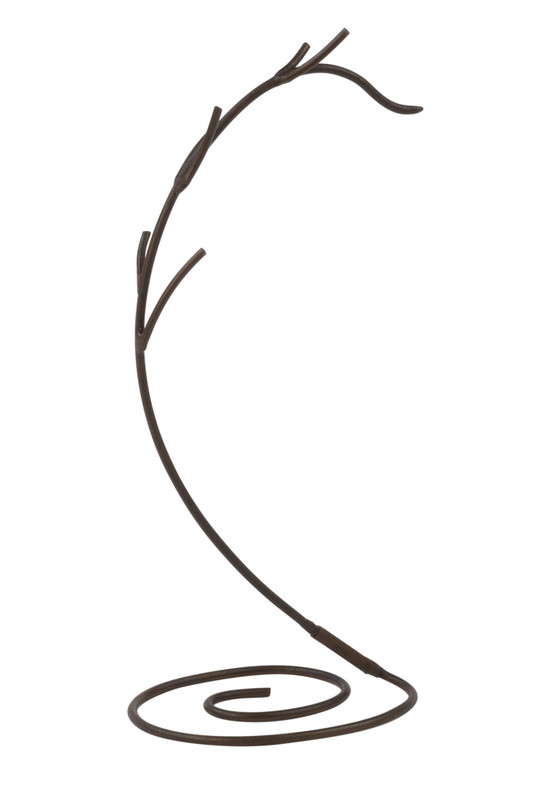 Natural Branch Ornament Stand - Metal - Mahogany