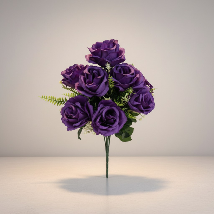 Elegant Rose Bush - Deep Purple