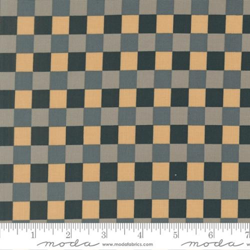 Sunlit Ruins Nightfall Checkerboard Cotton Fabric