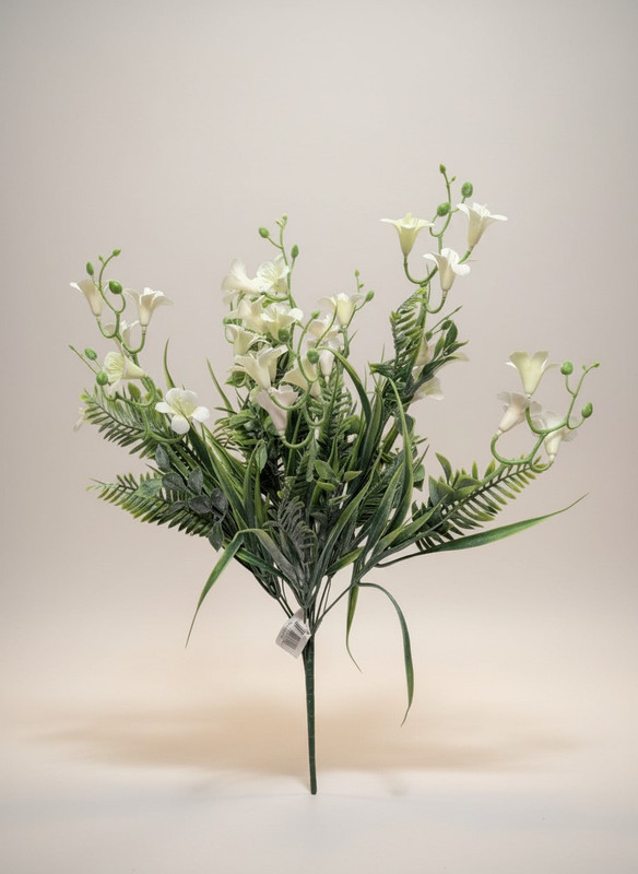 Frosted Grass Bluebell Bush - Cream