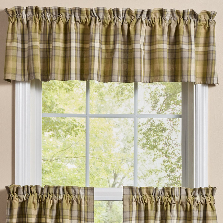 Boulder Lodge Plaid Curtain Valance, 72" x 14"