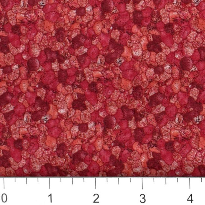 Red Rocky Tonal Cotton Fabric