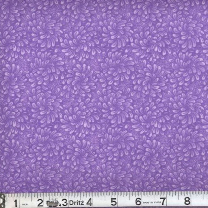Lilac Petal Flow Cotton Fabric