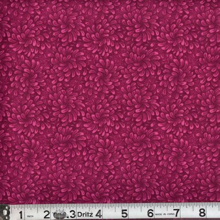 Fuchsia Petal Flow Cotton Fabric