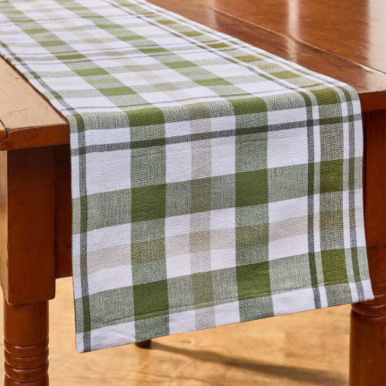 Hayes Plaid Table Runner 54" L